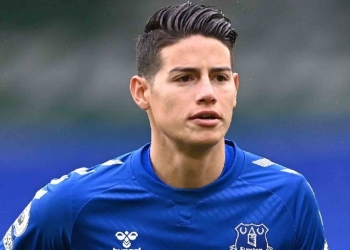 James Rodríguez, baja del Everton en lo que resta del año