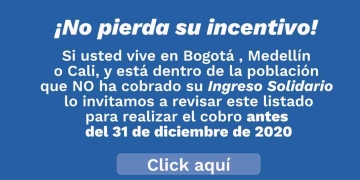 Listados de beneficiarios pendientes del Ingreso Solidario