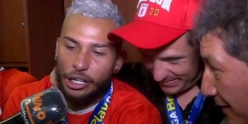 Duván Vergara sobre Juan Cruz Real: “Es el mejor tapabocas de Colombia”