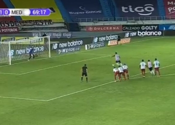 ¡Lo botó! El penalti que desperdició Miguel Borja con Junior ante el DIM