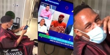 La saboteada de Yerry Mina a Miguel Borja en una entrevista en vivo de Win Sports