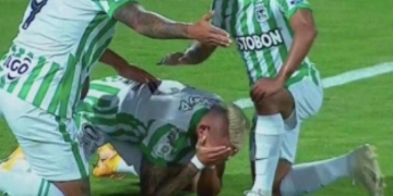 Neyder Moreno explicó la razón del llanto tras su gol con Atlético Nacional