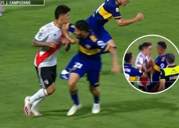 Peleas colombianas en el Boca vs River: Campuzano, Carrascal, Villa y Borré