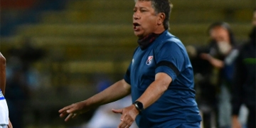 Bolillo Gómez y el elogio a Agustín Vuletich por su debut goleador con el DIM