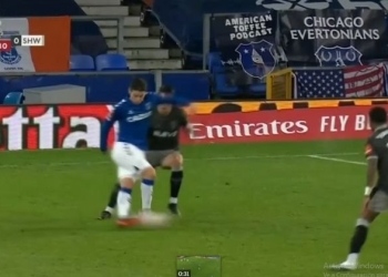 La rabona de James Rodríguez en el Everton vs. Sheffield por FA Cup