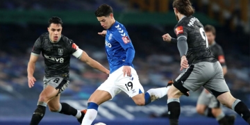 ¿Cuántas asistencias lleva James Rodríguez en Everton?