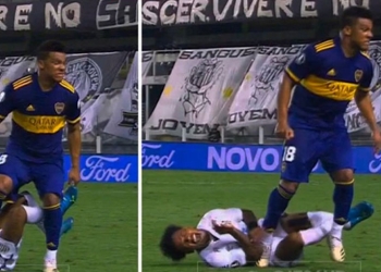 Todas las críticas a Frank Fabra por su pisotón en Copa Libertadores