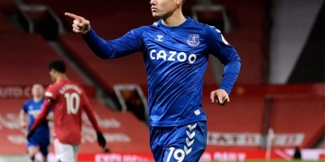 Everton FC, Premier League 2020-21, Carlo Ancelotti, James Rodríguez, Fulham FC, Selección Colombia