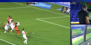 América de Cali vs. Santa Fe: el VAR apareció a favor del 'cardenal'