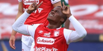 Jhon Arias 1 gol con América, golazo en su tercer juego con Santa Fe