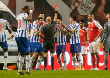 Luis Díaz y Mateus Uribe, expulsados en la semifinal de la Copa de Portugal