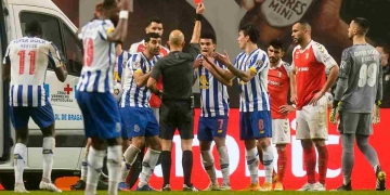 Luis Díaz y Mateus Uribe, expulsados en la semifinal de la Copa de Portugal
