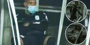 Jarlan Barrera y su furiosa reacción al ser el primer cambio de Atlético Nacional