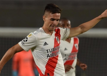 Lo aprendió en Deportivo Cali y Agustín Palavecino ya lo aplica en River Plate