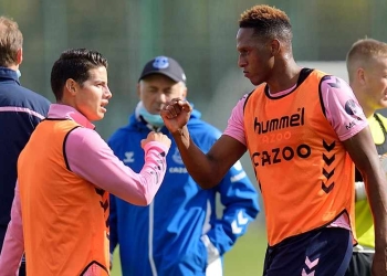 James Rodríguez contó detalles de su relación con Yerry Mina en Everton: "Es muy curioso"