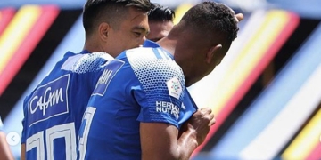 Fredy Guarín marcó, besó el escudo de Millonarios y así reaccionó Falcao García