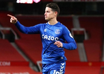 James Rodríguez hoy: Everton y la titular ante Fulham