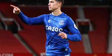 James Rodríguez hoy: Everton y la titular ante Fulham