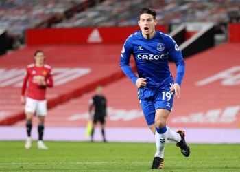 Goles y asistencias de James Rodríguez en el Everton