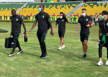 Formación de Atlético Nacional contra Atlético Bucaramanga en la Liga BetPlay 2021-I
