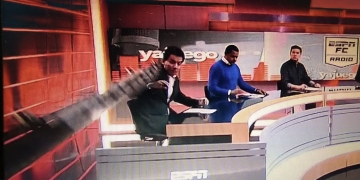Fuerte accidente en vivo en set de ESPN Colombia