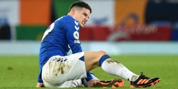 Ancelotti confirmó la lesión y el tiempo de incapacidad de James Rodríguez en Everton