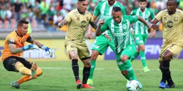 ¿Cuál es el historial de Atlético Nacional visitando a Águilas Doradas?