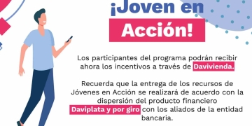 Daviplata y Davivienda pagan Jóvenes en Acción durante el 2021
