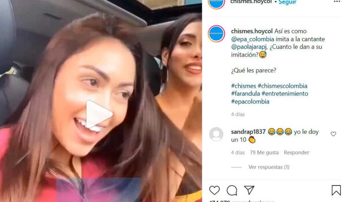 El video viral de Epa Colombia imitando a Paola Jara