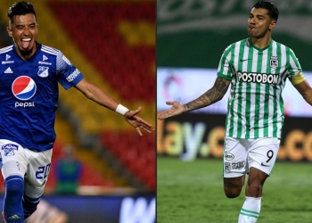 Fernando Uribe, Jéfferson Duque, Atlético Nacional, Millonarios FC, Liga BetPlay 2021-I, Viralgol