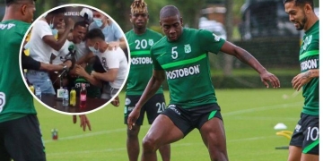 ¡Familia 'Verdolaga! Gran momento se vivió en la rueda de prensa de Atlético Nacional