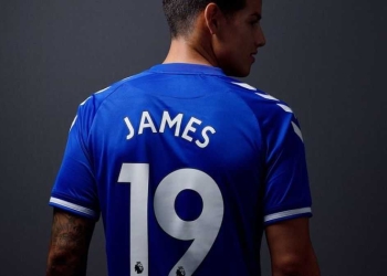 James Rodríguez disparó ventas de camisetas del Everton
