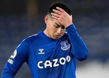 James Rodríguez y una visita para olvidar el mal momento que vive en Everton