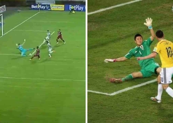 Jaminton Campaz y una jugada al estilo James Rodríguez