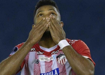 Miguel Borja solamente necesitó 1 minuto para marcar vs. Santa Fe