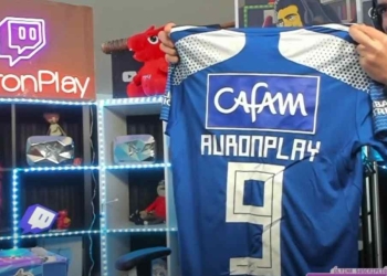 AuronPlay y su reacción por Millonarios en la final