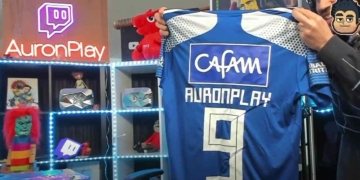AuronPlay y su reacción por Millonarios en la final