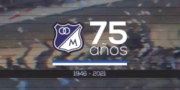 Nueva camiseta de Millonarios, edición limitada 75 años