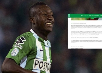 Comunicado oficial de Atlético Nacional sobre el caso Marlos Moreno