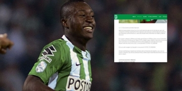 Comunicado oficial de Atlético Nacional sobre el caso Marlos Moreno