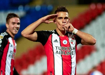 ¡Histórico! Póker de Santos Borré y máximo goleador de River Plate en la era Gallardo
