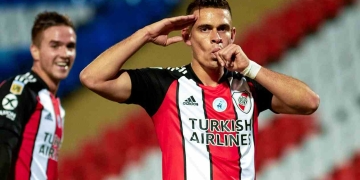 ¡Histórico! Póker de Santos Borré y máximo goleador de River Plate en la era Gallardo