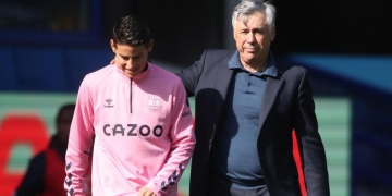 Carlo Ancelotti dio nuevas noticias sobre James Rodríguez: ¿Jugará ante Crystal Palace?
