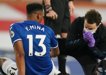 Ancelotti confirmó la lesión y el tiempo de recuperación de Yerry Mina con Everton
