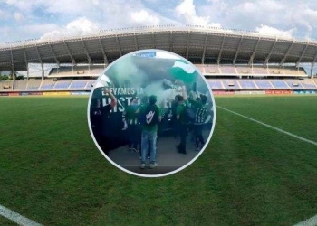 Video. Así fue recibido Atlético Nacional tras su llegada a Pereira