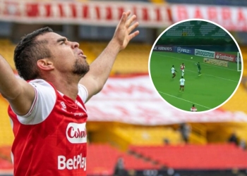 Gol de Daniel Giraldo con Santa Fe vs. Fluminense, entre los mejores de la semana de Libertadores