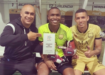 El reconocimiento de Bejarano a su compañero, el arquero Juan David Valencia