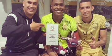 El reconocimiento de Bejarano a su compañero, el arquero Juan David Valencia