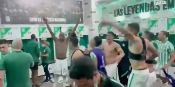 Video: La celebración en camerino de Nacional por clasificación en Libertadores