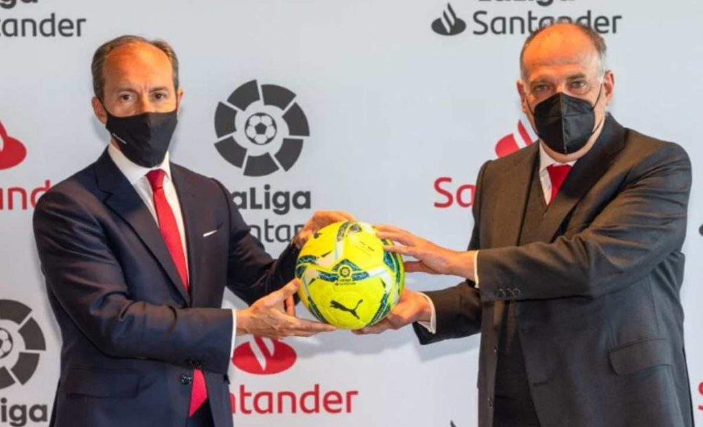 LaLiga y Santander renovaron el acuerdo de patrocinio